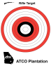 ATCO Plantation - Red White Black Bullseye Rifle Target