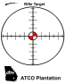 ATCO Plantation - Red Reticle Rifle Target