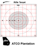 ATCO Plantation - Gridded Black Circle Rifle Target